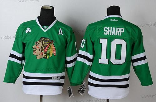 Dětské Chicago Blackhawks #10 Patrick Sharp Zelená Dres