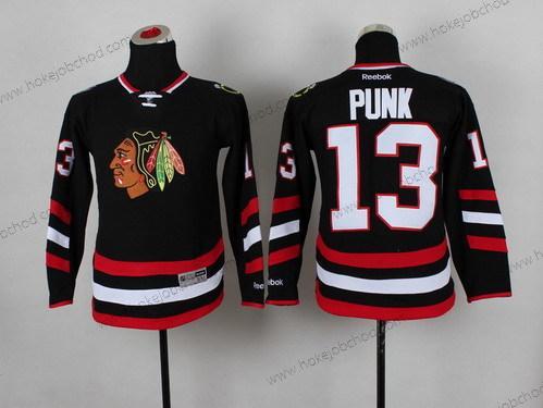 Dětské Chicago Blackhawks #13 Cm Punk 2014 Stadium Series Černá Dres