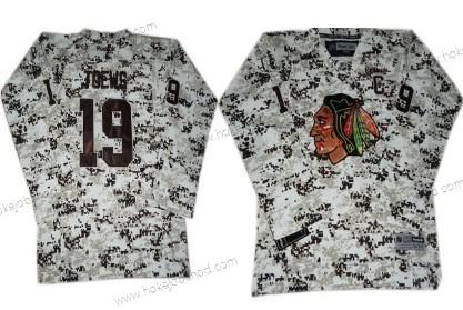 Dětské Chicago Blackhawks #19 Janathan Toews Bílý Camo Dres