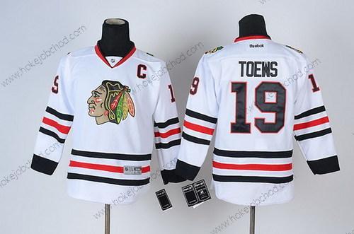 Dětské Chicago Blackhawks #19 Janathan Toews Bílý Dres