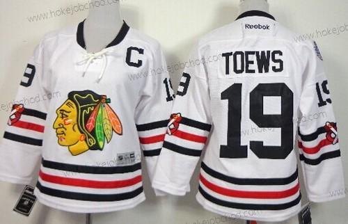 Dětské Chicago Blackhawks #19 Jonathan Toews 2015 Zimní Klasický Bílý Dres