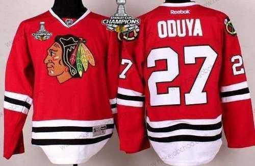 Dětské Chicago Blackhawks #27 Johnny Oduya Červené Dres W/2015 Stanley Cup Champion Patchchampion Patch