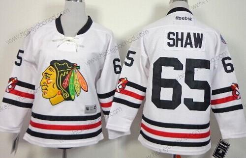 Dětské Chicago Blackhawks #65 Andrew Shaw 2015 Zimní Klasický Bílý Dres