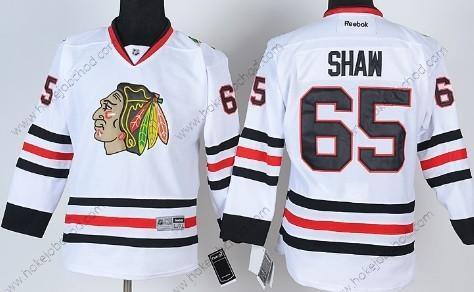 Dětské Chicago Blackhawks #65 Andrew Shaw Bílý Dres