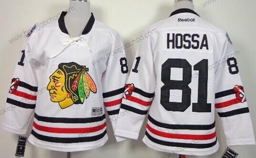 Dětské Chicago Blackhawks #81 Marian Hossa 2015 Zimní Klasický Bílý Dres