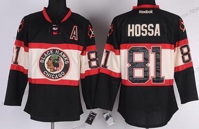 Dětské Chicago Blackhawks #81 Marian Hossa Černá Alternativní Dres