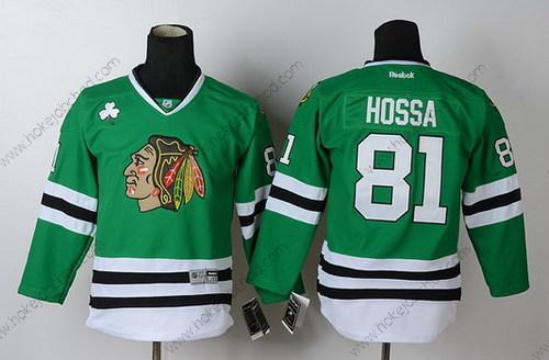 Dětské Chicago Blackhawks #81 Marian Hossa Zelená Dres