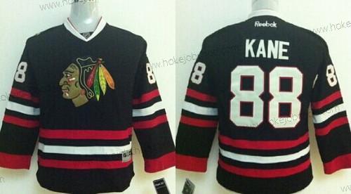 Dětské Chicago Blackhawks #88 Patrick Kane Černá Dres