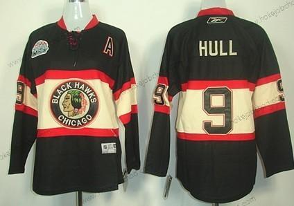 Dětské Chicago Blackhawks #9 Bobby Hull Černá Alternativní Dres