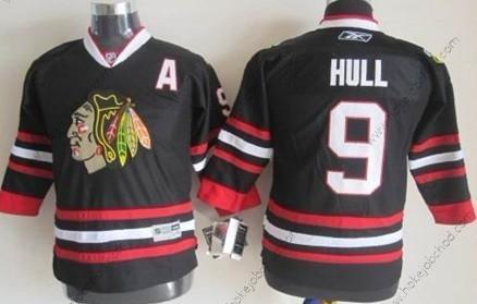 Dětské Chicago Blackhawks #9 Bobby Hull Černá Dres