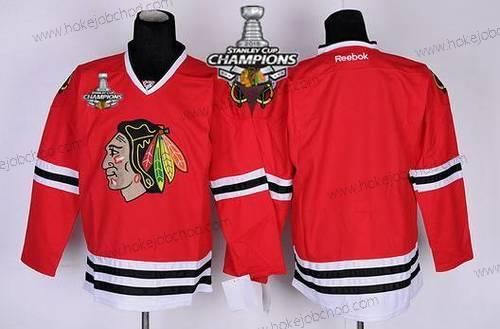 Dětské Chicago Blackhawks Prázdný Červené Dres W/2015 Stanley Cup Champion Patch