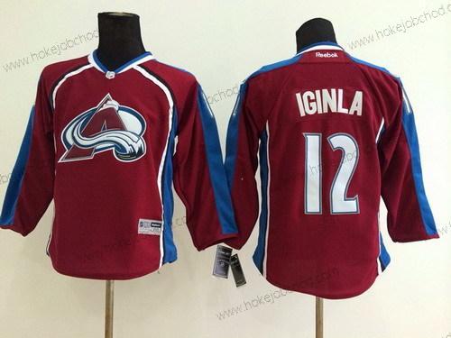 Dětské Colorado Avalanche #12 Jarome Iginla Červené Dres