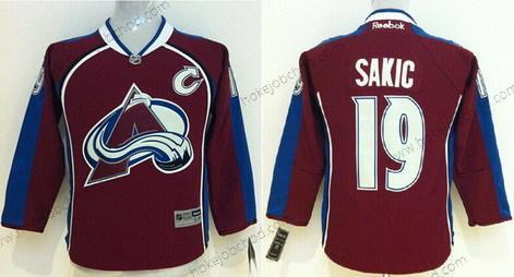 Dětské Colorado Avalanche #19 Joe Sakic Červené Dres