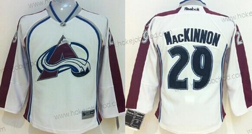 Dětské Colorado Avalanche #29 Nathan Mackinnon Bílý Dres