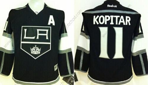 Dětské Los Angeles Kings #11 Anze Kopitar Černá Dres