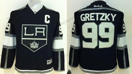 Dětské Los Angeles Kings #99 Wayne Gretzky Černá Dres