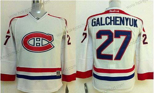 Dětské Montreal Canadiens #27 Alex Galchenyuk Bílý Dres