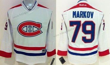 Dětské Montreal Canadiens #79 Andrei Markov Bílý Dres