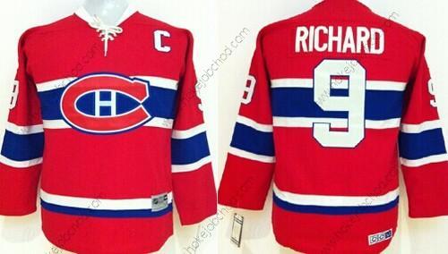 Dětské Montreal Canadiens #9 Maurice Richard Červené Retro CCM Dres