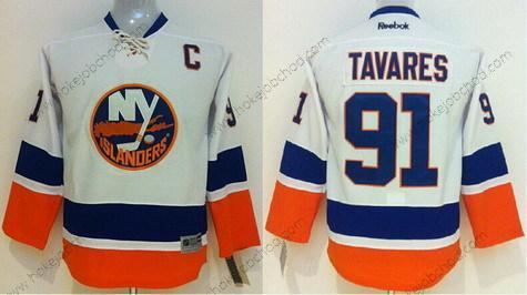 Dětské New York Islanders #91 John Tavares Bílý Dres