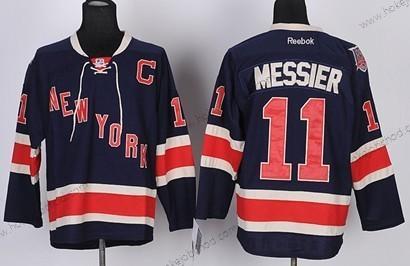 Dětské New York Rangers #11 Mark Messier Námořnictvo Modrý Alternativní 85Th Dres