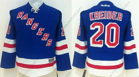 Dětské New York Rangers #20 Chris Kreider Modrý Dres