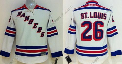 Dětské New York Rangers #26 Martin St. Louis Bílý Dres