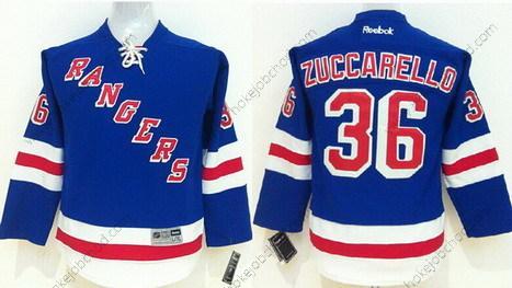 Dětské New York Rangers #36 Mats Zuccarello Modrý Dres