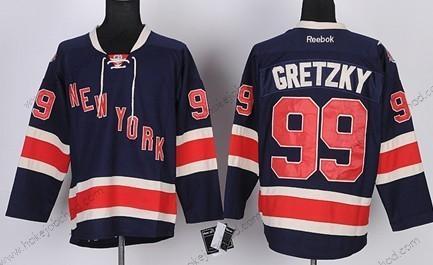 Dětské New York Rangers #99 Wayne Gretzky Námořnictvo Modrý Alternativní 85Th Dres