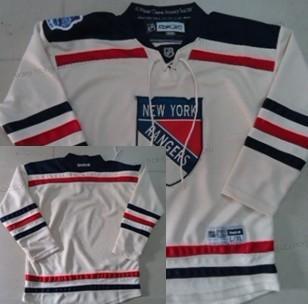 Dětské New York Rangers Prázdný 2012 Zimní Klasický Krémová Dres