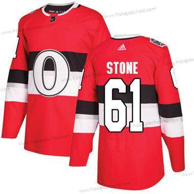 Dětské Ottawa Senators 61 Mark Stone Červené Autentické 1917-2017 100th Klasický Sešitý NHL Dres