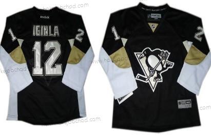 Dětské Pittsburgh Penguins #12 Jarome Iginla Černá Dres