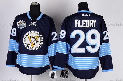 Dětské Pittsburgh Penguins #29 Marc-Andre Fleury Námořnictvo Modrý Alternativní Dres