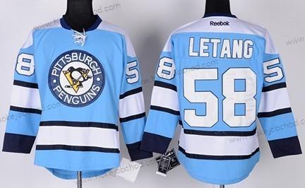 Dětské Pittsburgh Penguins #58 Kris Letang Modrý Dres