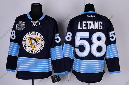 Dětské Pittsburgh Penguins #58 Kris Letang Námořnictvo Modrý Alternativní Dres