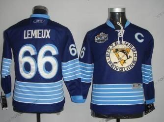 Dětské Pittsburgh Penguins #66 Mario Lemieux Námořnictvo Modrý Alternativní Dres