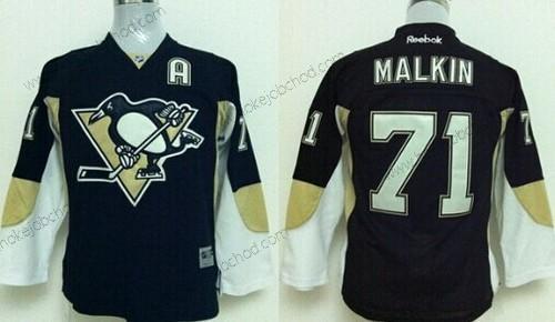 Dětské Pittsburgh Penguins #71 Evgeni Malkin Černá Dres