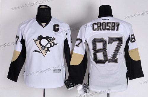 Dětské Pittsburgh Penguins #87 Sidney Crosby Bílý Dres