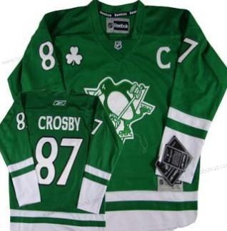 Dětské Pittsburgh Penguins #87 Sidney Crosby St. Patrick’S Day Zelená Dres