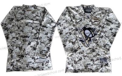 Dětské Pittsburgh Penguins Prázdný Bílý Camo Dres