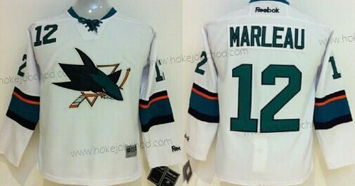 Dětské San Jose Sharks #12 Patrick Marleau 2014 Bílý Dres