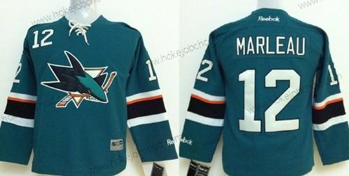 Dětské San Jose Sharks #12 Patrick Marleau 2014 Modrý Dres