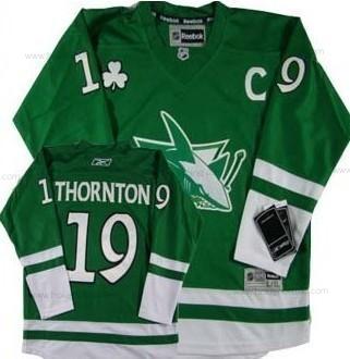 Dětské San Jose Sharks #19 Joe Thornton St. Patrick’S Day Zelená Dres