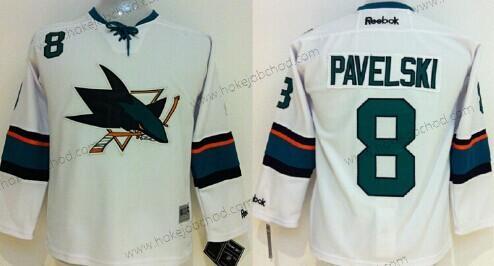 Dětské San Jose Sharks #8 Joe Pavelski 2014 Bílý Dres