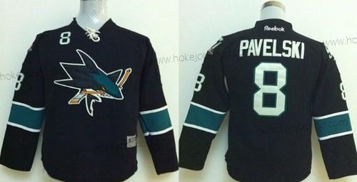 Dětské San Jose Sharks #8 Joe Pavelski Černá Dres