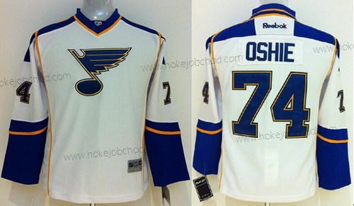 Dětské St. Louis Blues #74 T. J. Oshie Bílý Dres