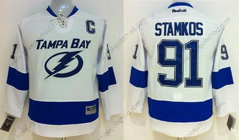 Dětské Tampa Bay Lightning #91 Steven Stamkos New Bílý Dres