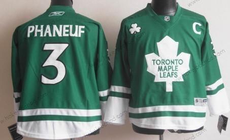 Dětské Toronto Maple Leafs #3 Dion Phaneuf St. Patrick’S Day Zelená Dres