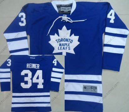 Dětské Toronto Maple Leafs #34 James Reimer Modrý Alternativní Dres