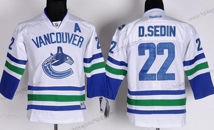 Dětské Vancouver Canucks #22 Daniel Sedin Bílý Dres